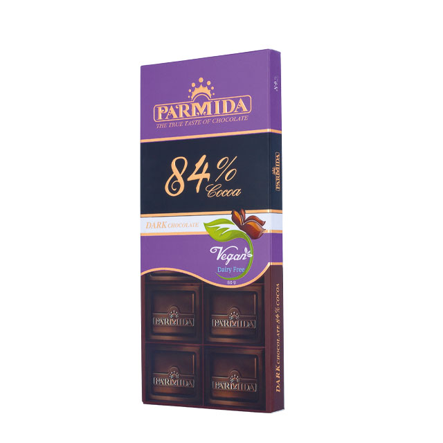 شکلات تابلت تلخ 84 درصد پارمیدا 80g