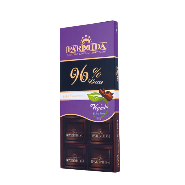 شکلات تابلت تلخ 96 درصد پارمیدا 80g