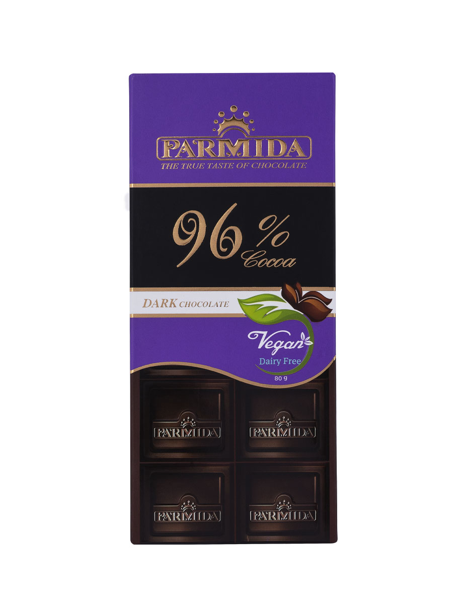 شکلات تابلت تلخ 96 درصد پارمیدا 80g